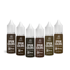 Set of eyebrow pigments Opium Colors, 6ml, 15ml (6pcs)