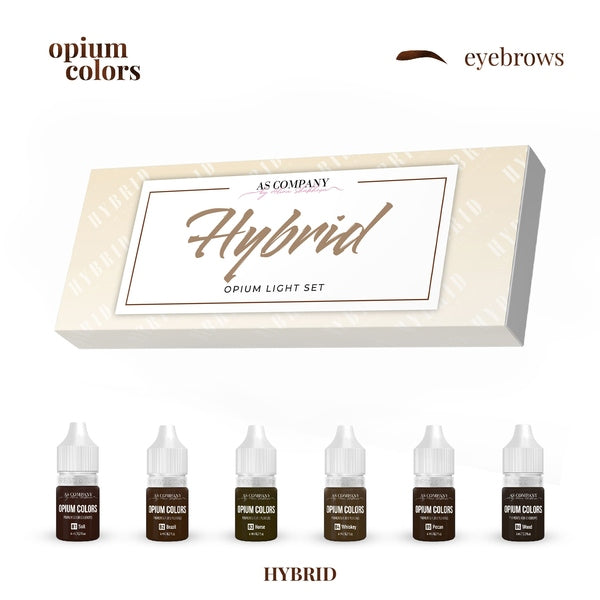 Set Pigmenți pentru Sprâncene – OPIUM COLORS  Hybrids 6 ml